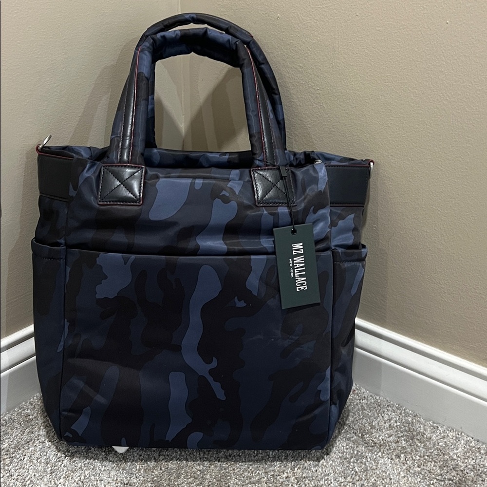 MZ Wallace Blue Camo Bleecker Tote - Picture 4 of 5